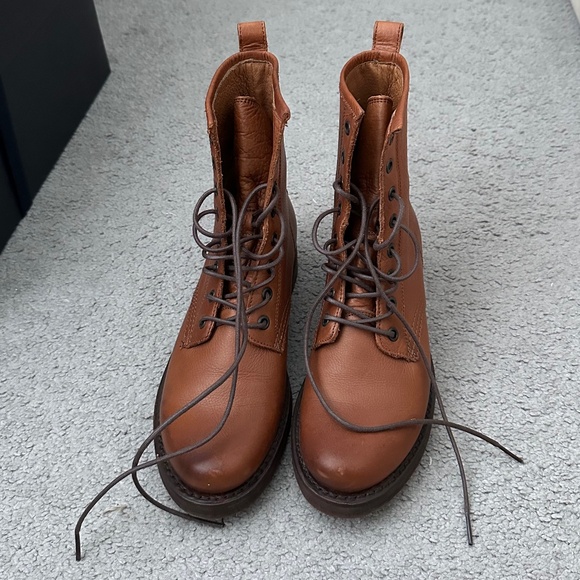 Frye Veronica Combat Boots - Picture 1 of 15